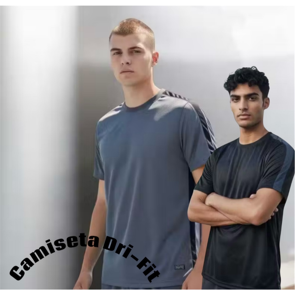 Camiseta Esportiva masculina Dry-Fit acabamento premium . em Oferta na Shopee