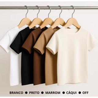 Kit 5 Camisetas Infantis Premium Conforto Total em Oferta na Shopee