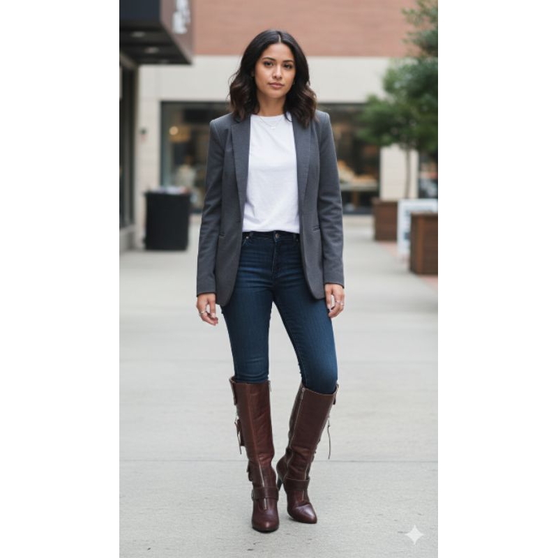 LUZ DA LUA BOTA 100%COURO NUM39 ( VESTE MELHOR 37/38) 750,00SALTO 8,5CM ALTURA CANO 42CM CIRCUNFERÊNCIA BOCA 39CM