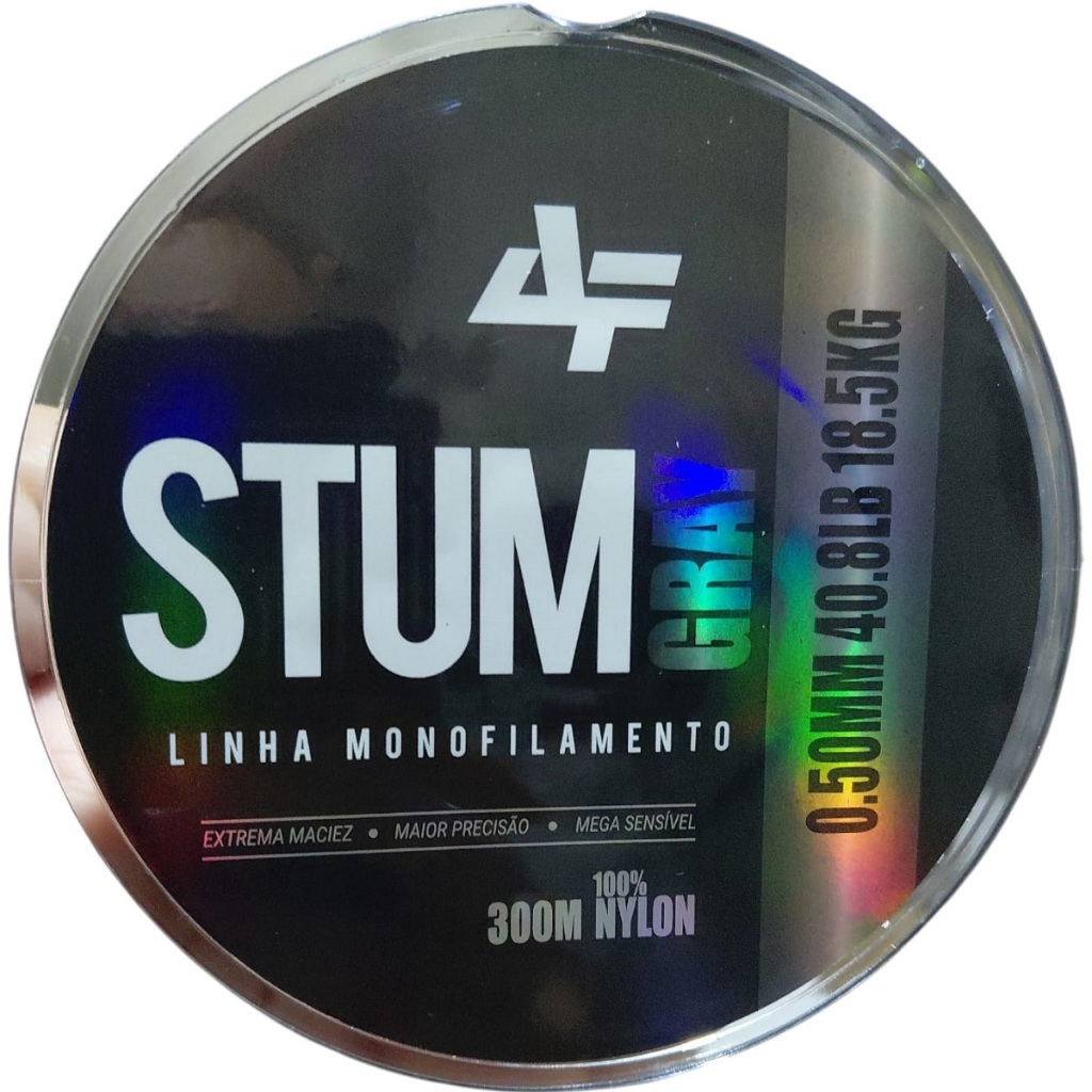 Linha De Monofilamento Stum Da Albatroz Fishing carretel c/ 300m