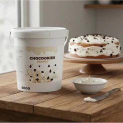 Creme Pasta Recheio ChocoCokies Branco Semelhante Laka Com Oreo Açai Sorvete Pizza