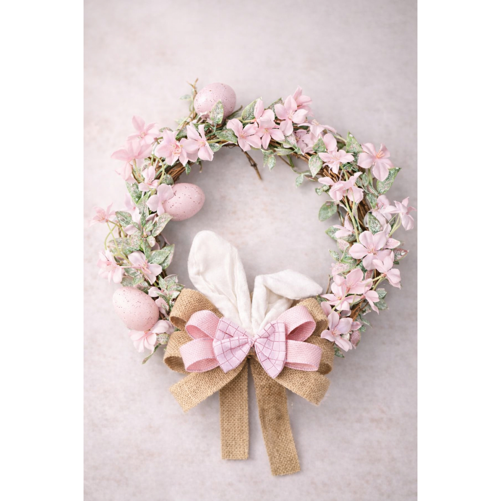 Guirlanda de Páscoa para Porta Coelho Decorativo COM LED | Enfeite Artesanal para Porta de Entrada em Oferta na Shopee