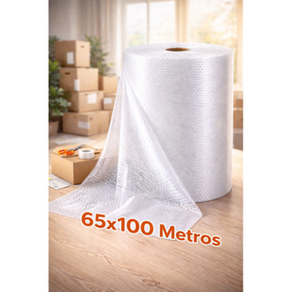 Plástico Bolha Bobina 100 Metros 65x100 - Embale com segurança em Oferta na Shopee