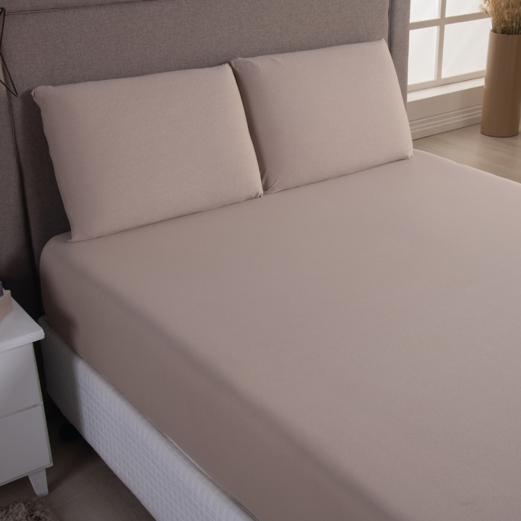 Jogo de Lençol Queen Malha 100% Algodão 200 Fios c/ 3 Peças Lençol Algodão Jogo de Cama Queen