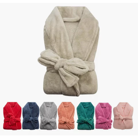 Roupão de Banho Feminino Masculino Toque Extra Macio Inverno