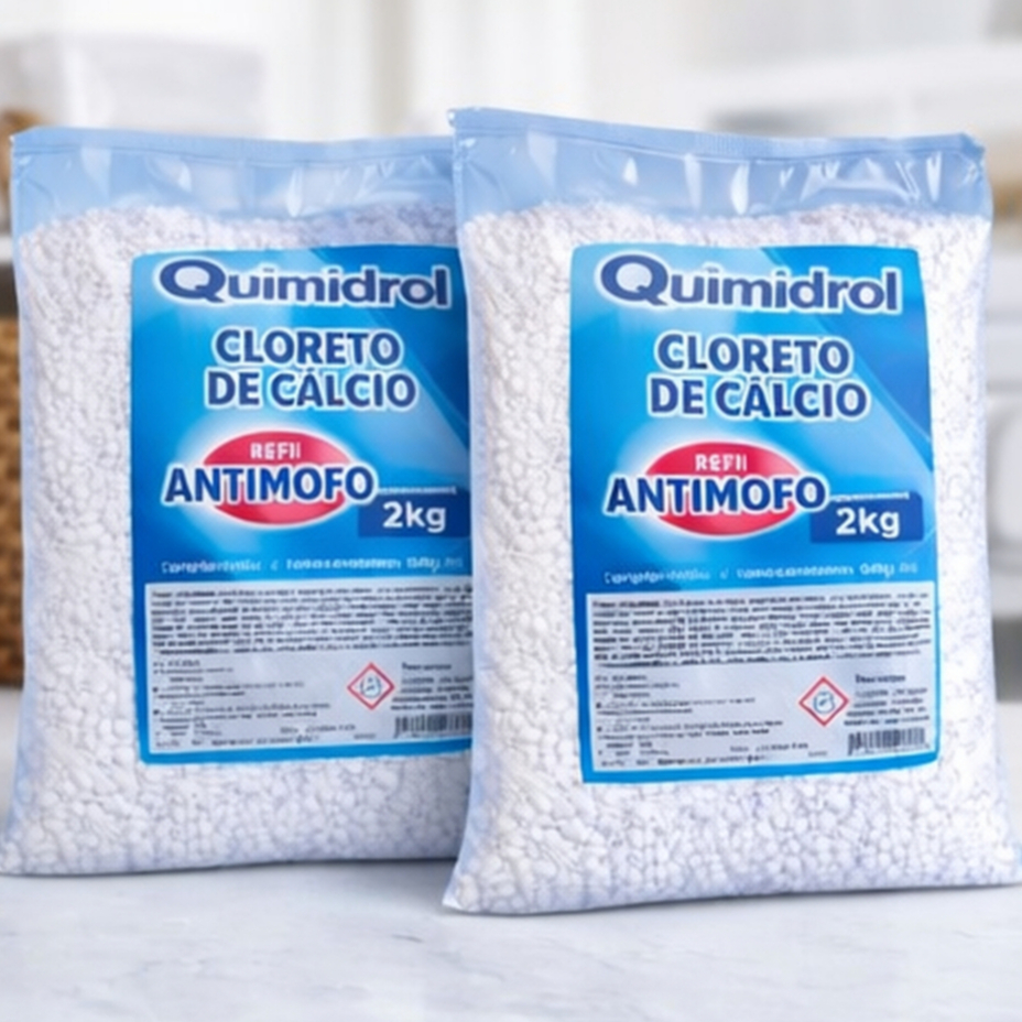 Cloreto de Cálcio 2kg Desumidificador em Bolinhas