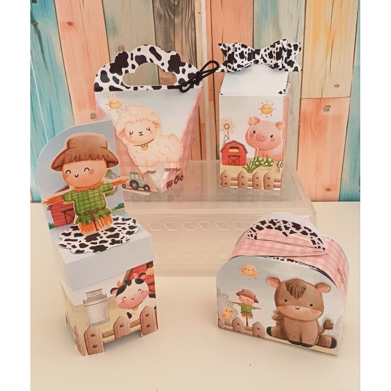 Pegue e Monte- Kit Festa Fazendinha- Lembrancinhas Personalizadas Tema Fazendinha- Aniversário infantil Fazendinha