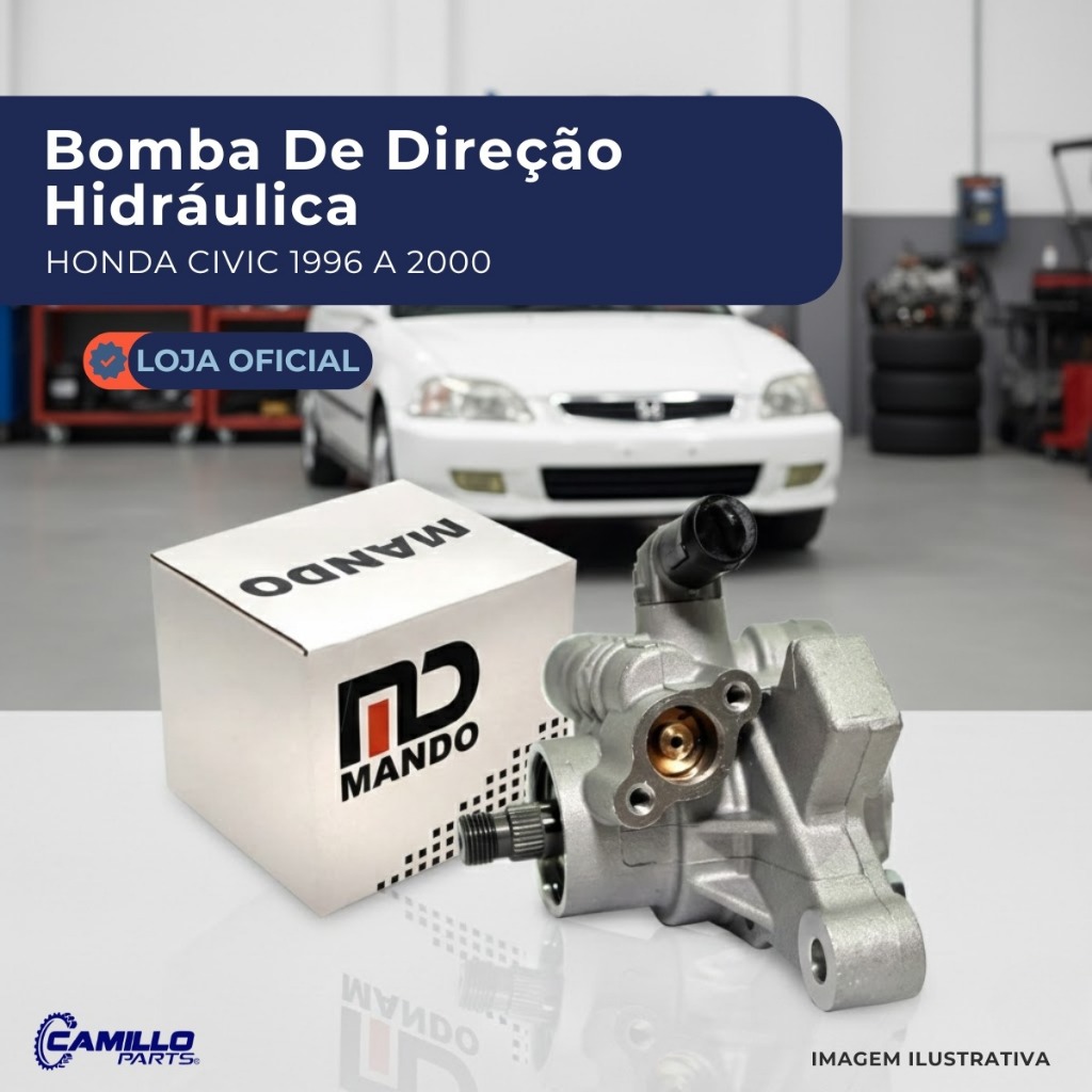 Bomba Direção Hidráulica Honda Civic 1.6 1996 A 2000 Original Mando Alta Qualidade