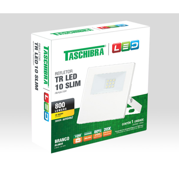 Refletor Led TR Branco Taschibra