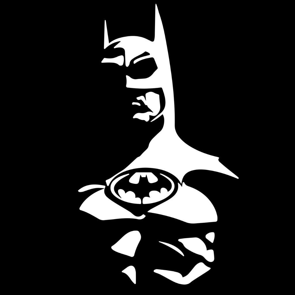 Adesivo Batman Vinil Preto Recorte Eletrônico 19x11cm Impermeável premium vinil