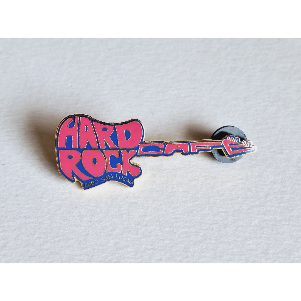 Pin / Broche - Hard Rock Cafe - Cabo San Lucas - Pink and Blue Hard Rock Cafe Guitar
