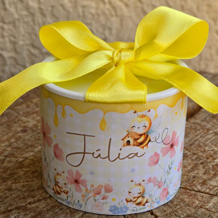 Kit Tubolatas Personalizadas ABELHINHA | Lembrancinha Maternidade | Aniversário | Chá de Bebê | 5x6 - Vários temas