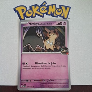 Carta Card Pokémon Mimikyu Da Equipe Rocket Heróis Excelsos em Oferta na Shopee