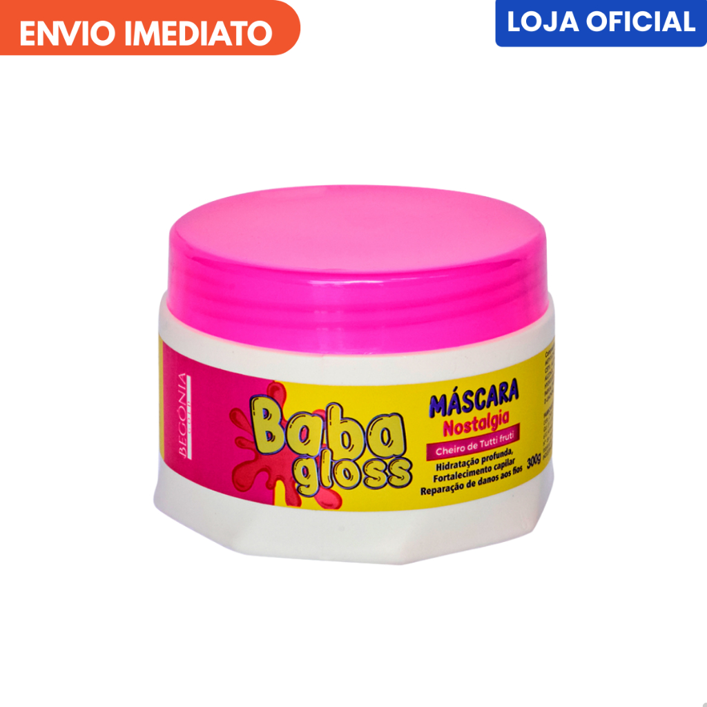 Máscara Baba Gloss 300g Begônia Gold