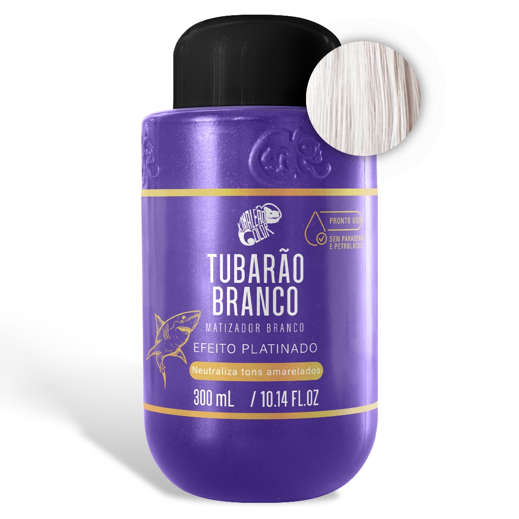 Matizador Pronto Uso Kamaleão Color - Branco - Tubarão Branco - 300 ML