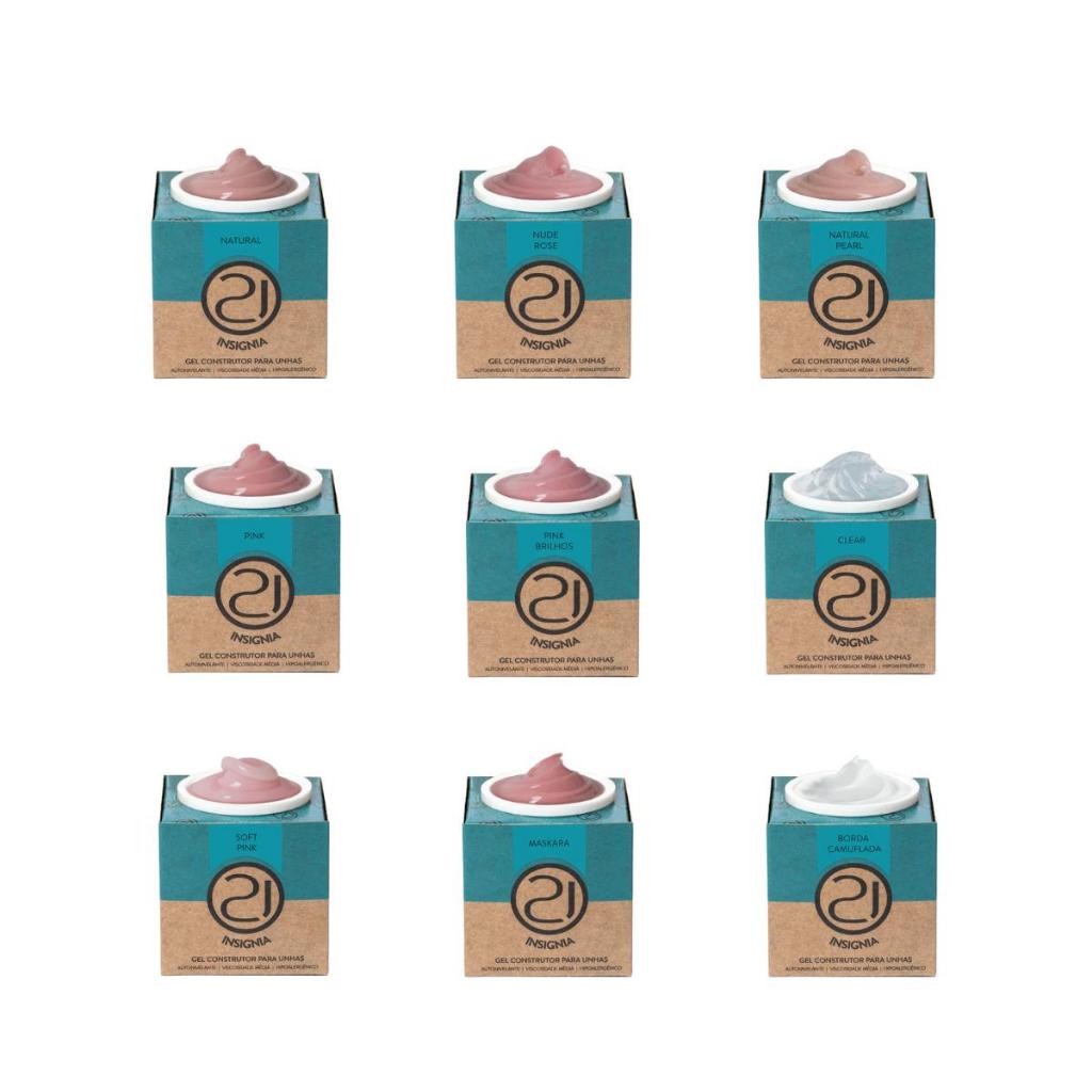 Gel Construtor Ecoline Insignia 16g Nails 21 Alongamento Unha Gel Manicure em Oferta na Shopee