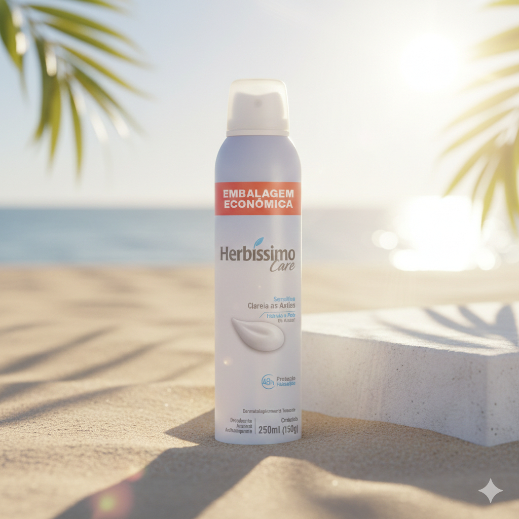Desodorante Aerossol Antitranspirante Herbíssimo Care Sensitive 250ML em Oferta na Shopee