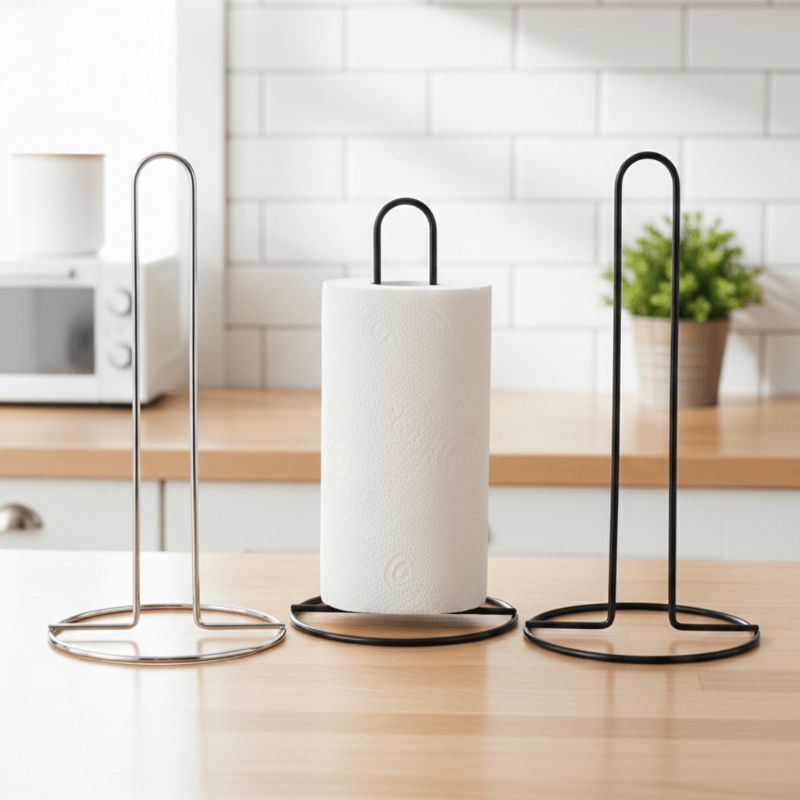 Suporte Porta Rolo Papel Toalha De Mesa Cozinha Luxo