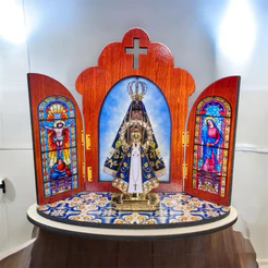 CAPELA PORTUGUESA Altar Oratório NOSSA SENHORA APARECIDA