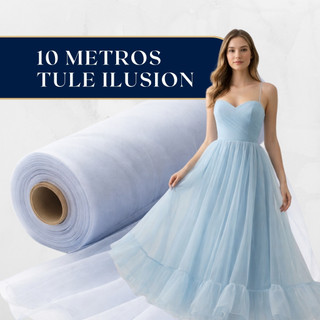 Promoção 10 Metros Tecido Tule Ilusion 1,60mt de Largura Várias Cores