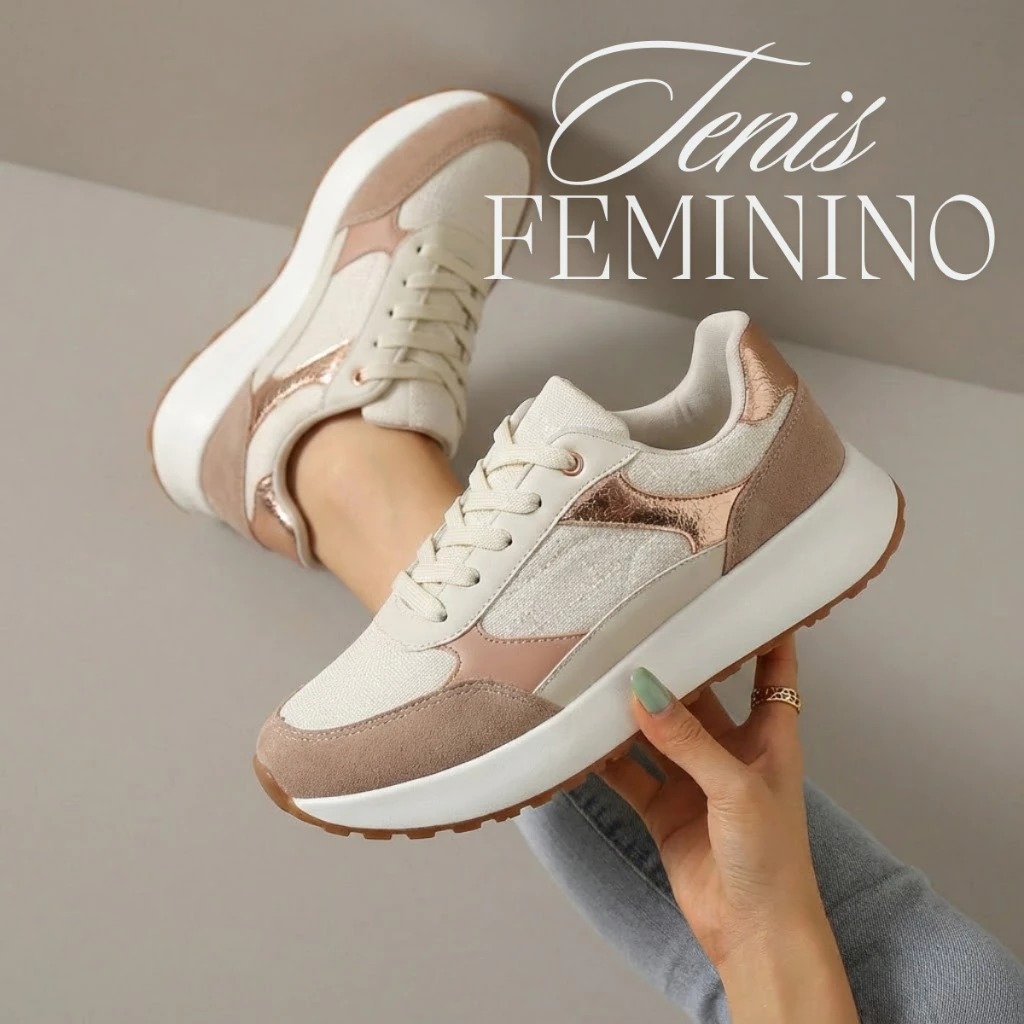 Tênis Feminino Leve e Chique: Perfeito para Combinar com Qualquer Look do Seu Dia a Dia