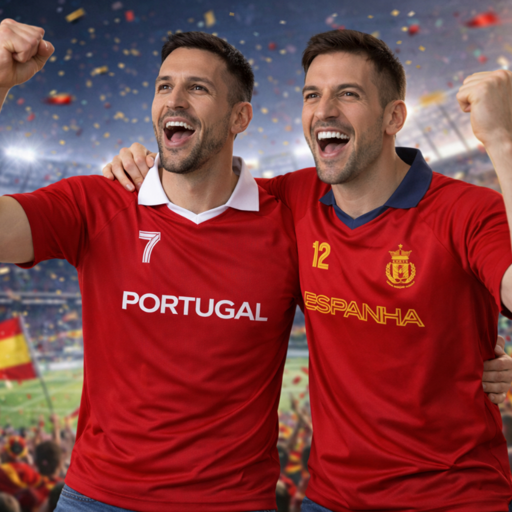 Camisa Polo Gola  Seleção Espanha - Torcedor Copa 2026 Masculina Sports Dry Fit - Esportiva Premium