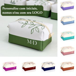 Kit 5 a 20 Necessaire Personalizada Box P Lembrancinha Casamento Madrinha ou Logo - Estampa Padrão em Oferta na Shopee