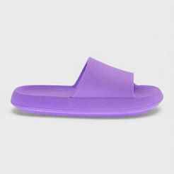 Chinelo Nuvem Slide Infantil Feminino Eva Confortavel Macio Lilas Leve Conforto