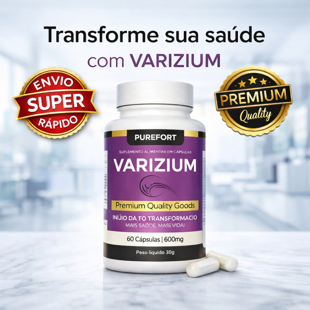 Varizium Alívio para Suas Pernas Circulação Saudável e Mais Leveza 600mg em Oferta na Shopee