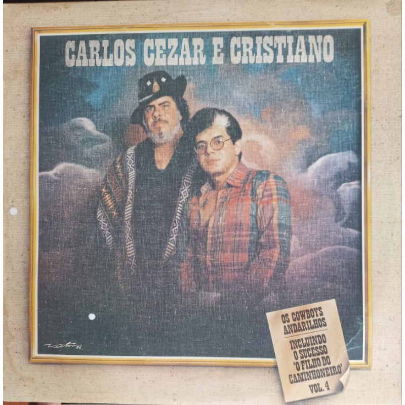 Disco de vinil-'Carlos Cezar e Cristiano vol 4 ano(1984).
