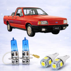 Par lampada farol de milha super branca + LED lanterna FORD PAMPA 1988 ATÉ 1992