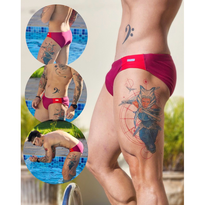 Sunga Masculina Slim Vinho - Sunga Cavada