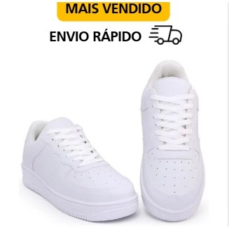 Imagem Tênis Branco Casual Premium Esportivo Qualidade e Conforto