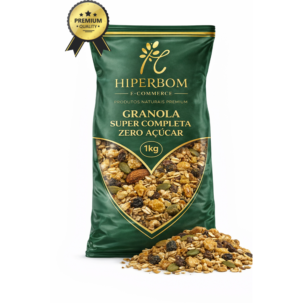 Granola Zero Açúcar Super Completa Premium 1kg em Oferta na Shopee