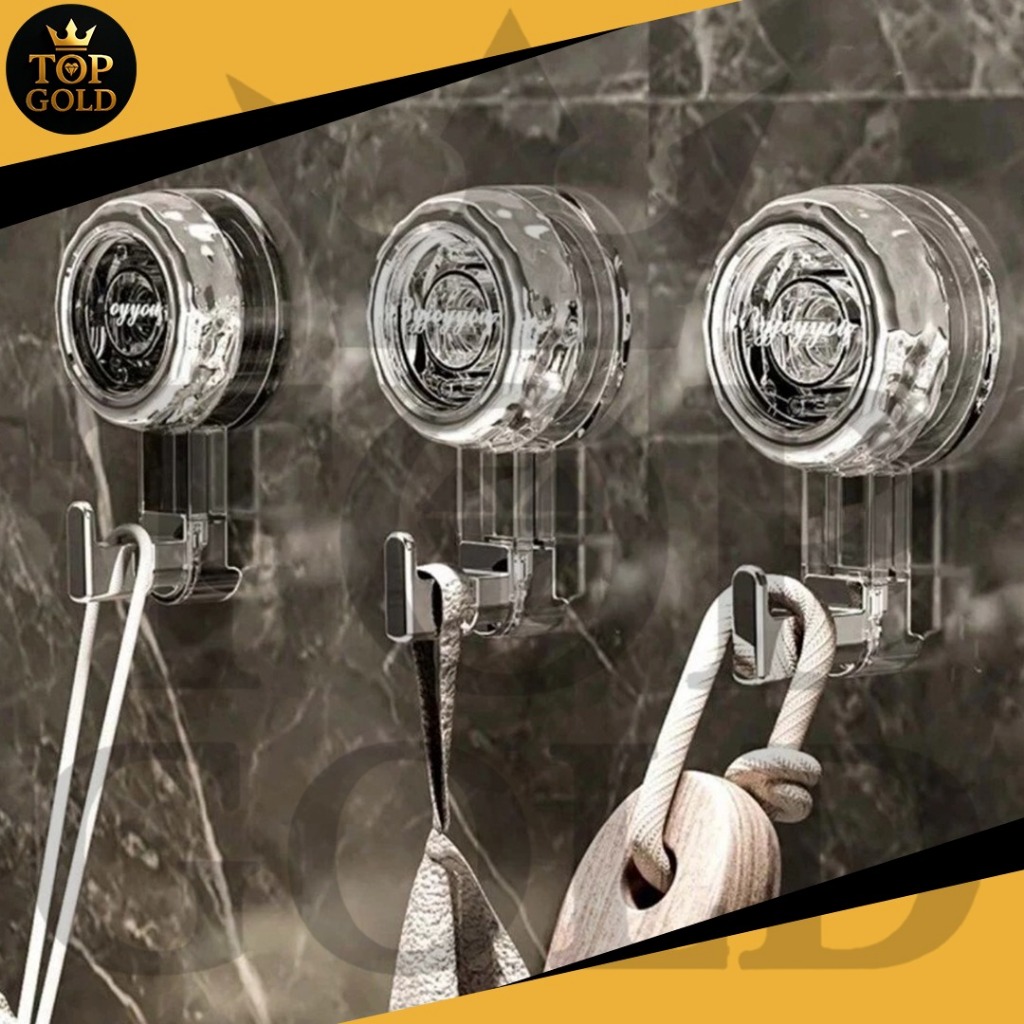 Gancho Ventosa Sem Furo Parede Banheiro Cozinha Suporte Toalha Forte Resistente Multiuso