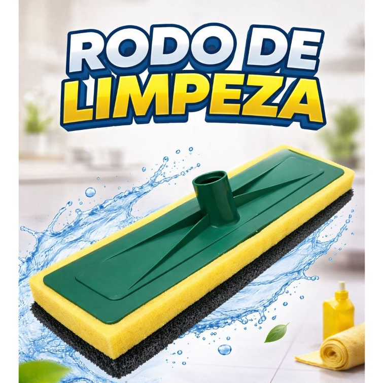 2 Rodos Abrasivo Esponja Lava Piso Azulejo Limpeza Pesada Manual S/ Cabo Kit 2 un em Oferta na Shopee