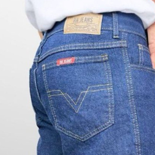 Calça Jeans Masculina De Trabalho 100% Algodão Plus Size Premium em Oferta na Shopee