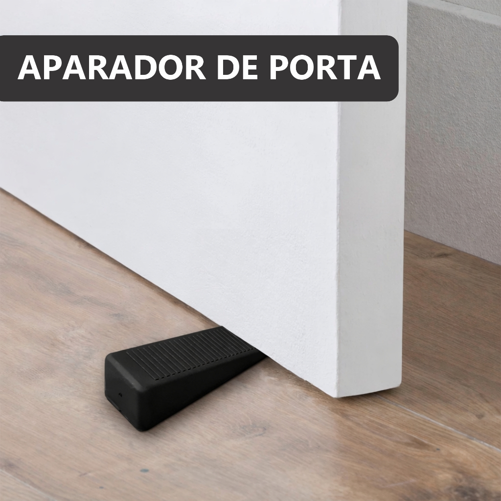 Trava Porta - Kit 2 Trava calço Prendedor Aparador Apoio Cunha Para De Porta - Trava Porta