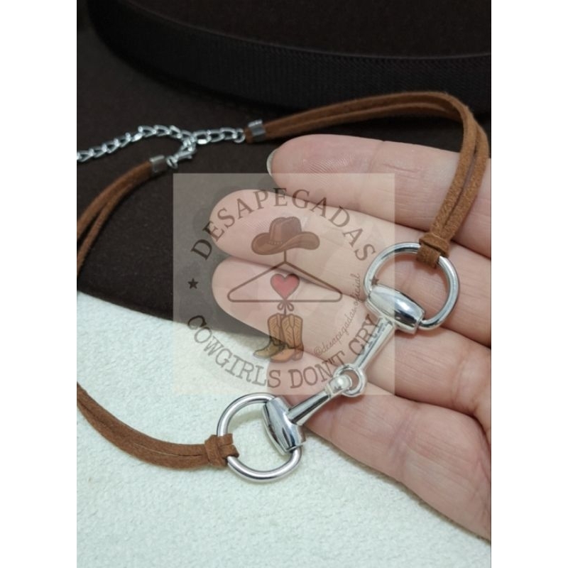 Choker bridão feminino country lançamento boiadeira camurça courinho moda western colar country feminino