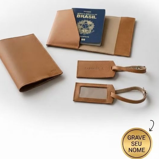 Capa Porta Passaporte Personalizado Com Nomes viagem turismo brinde presente exclusivo