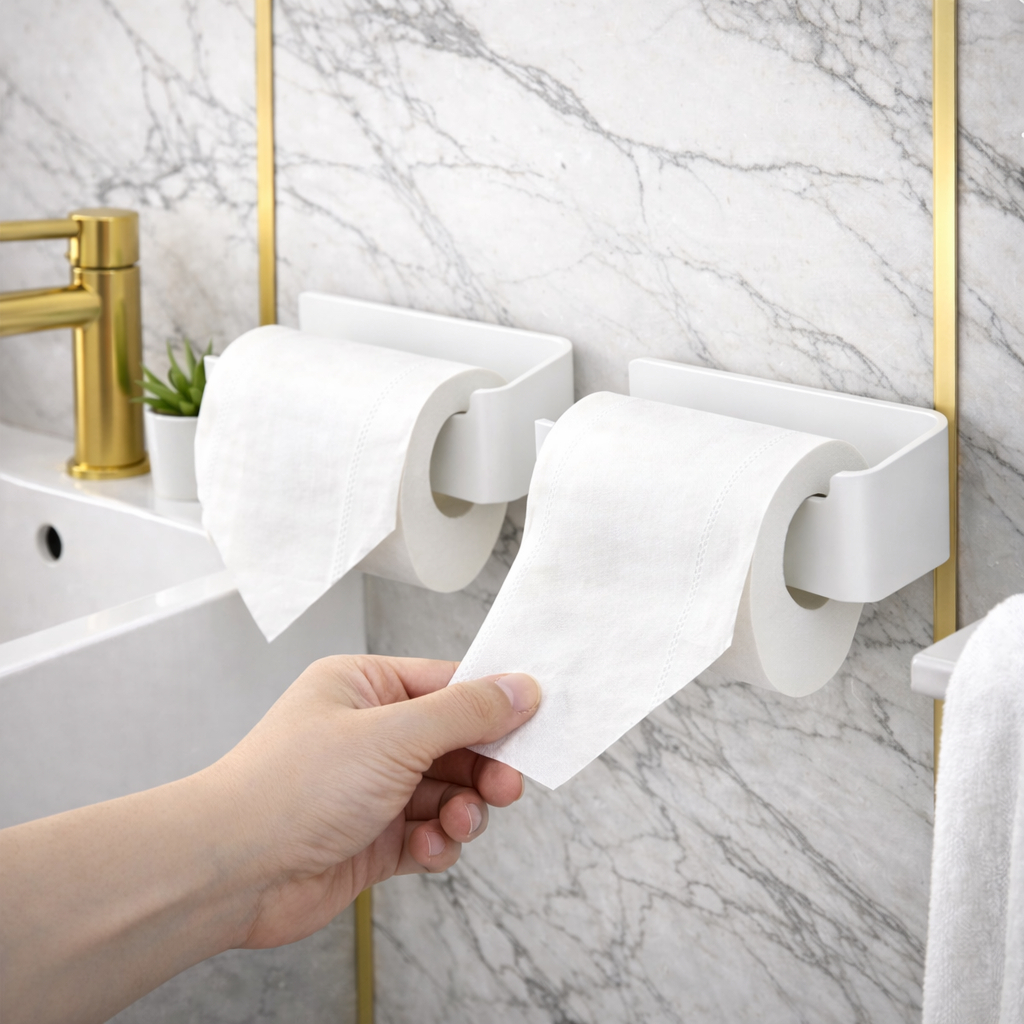 suporte de papel higiênico moderno de parede porta Higiênico Simples Suporte Parede Armário Banheiro