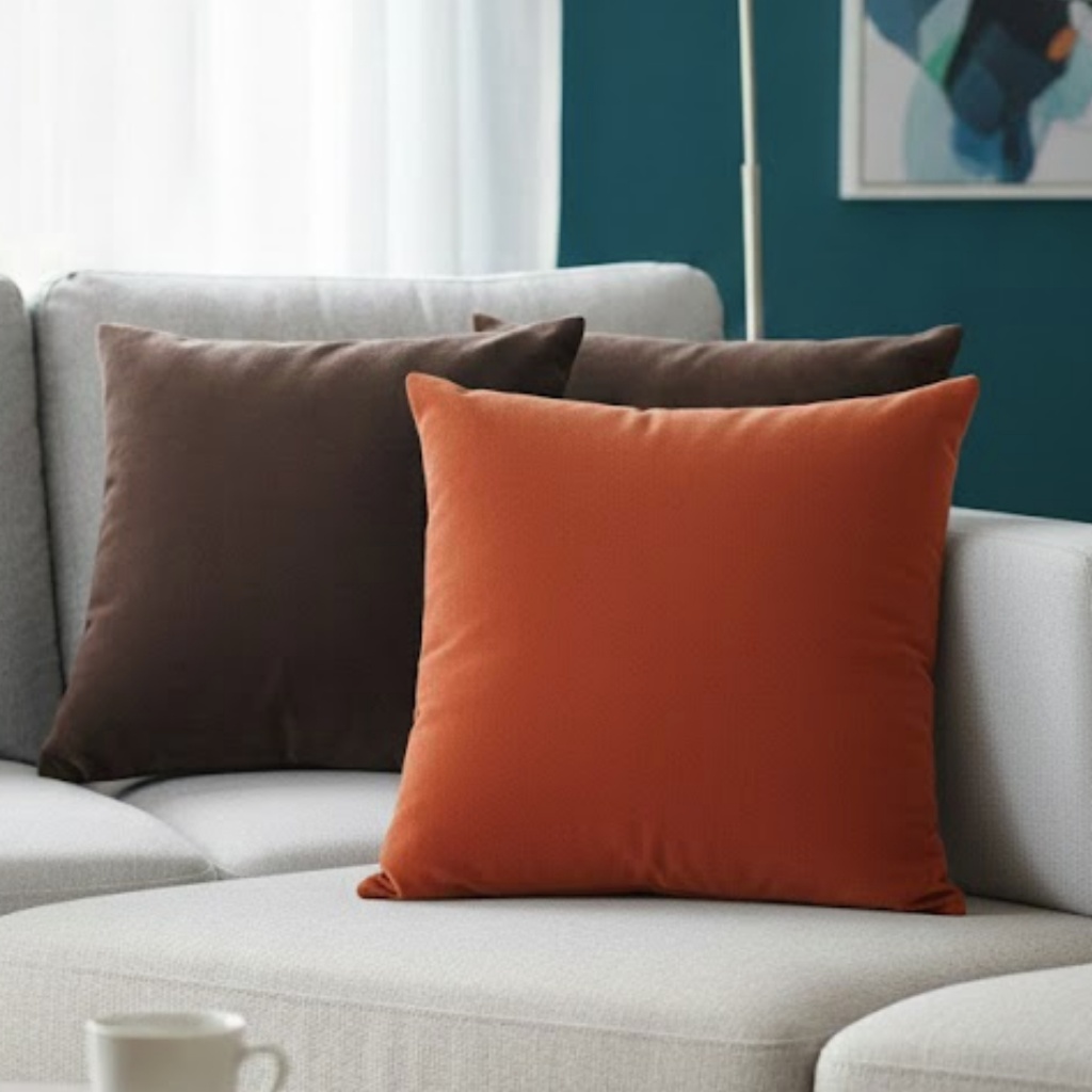 Kit 2 Capas De Almofadas Lisas 40x40 cm Tecido Suede Decorativas Para Sofá e Sala Envio Imediato em Oferta na Shopee