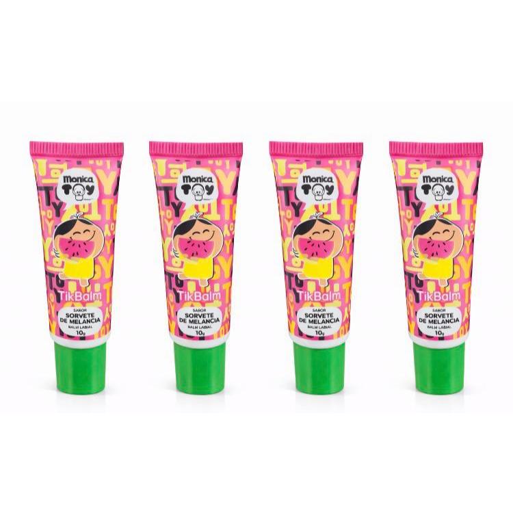 Tik Balm Toy  Sorvete de Melancia 10g Balm Labial Hidratante