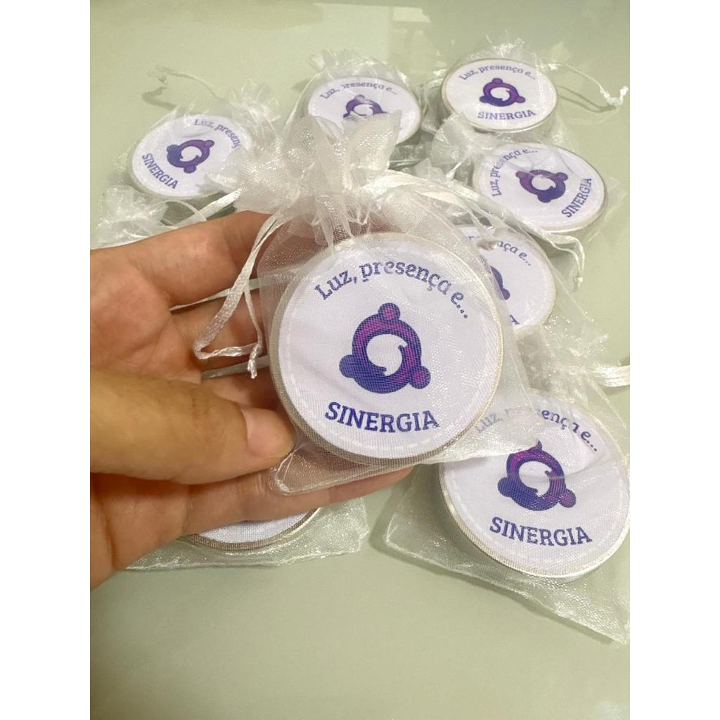 Lembrancinha Mini Vela Aromática Perfumada na Latinha 20g Personalizada - Ideal para Maternidade, Casamento e Brindes