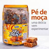 Pé de Moça Tradicional Com Leite Condensado 20 Unidades Paluti Doce de Amendoim Textura Macia