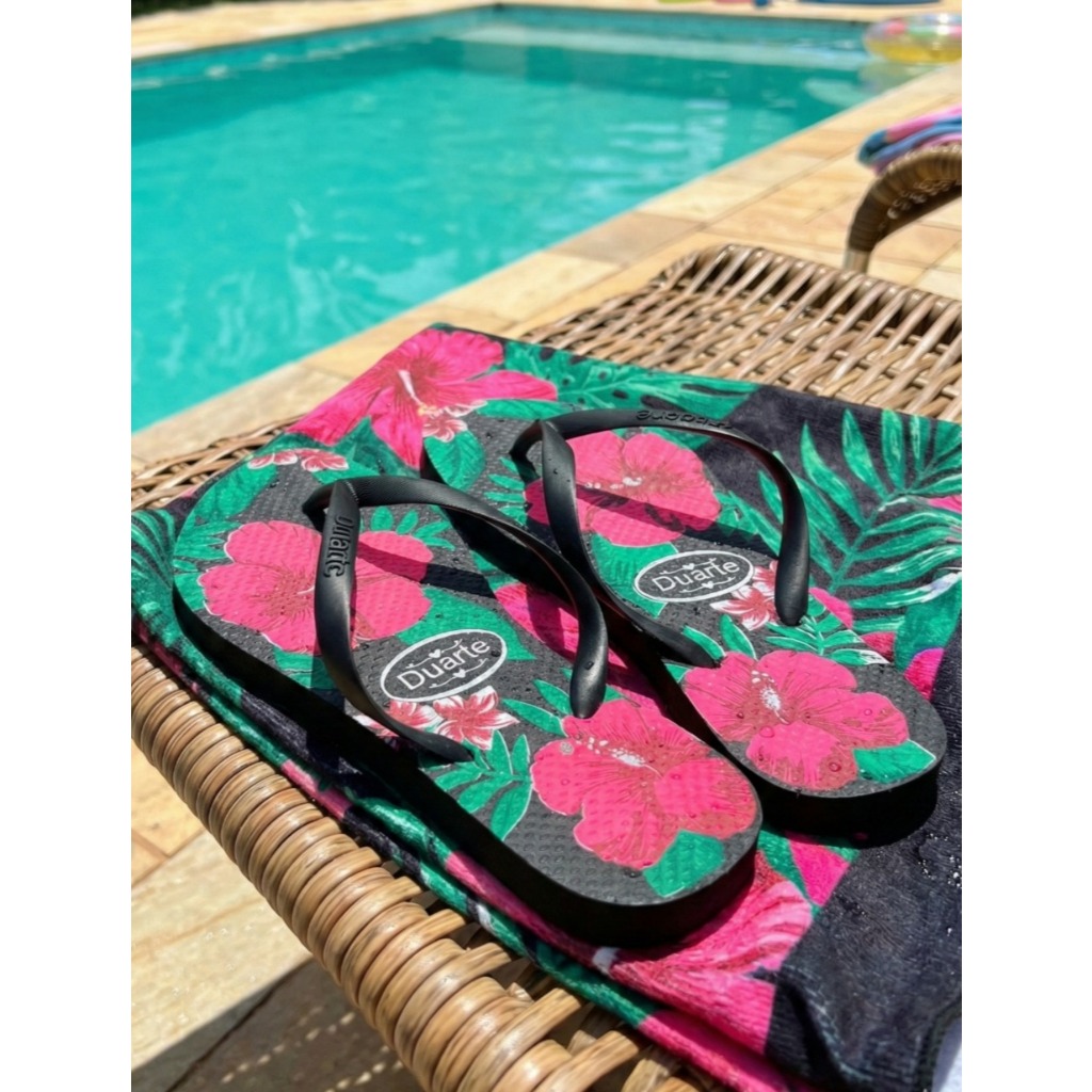 Chinelo Sandália Feminino Estampas Slim Bico Redondo Adulto Verao Mais Vendidos Promocao