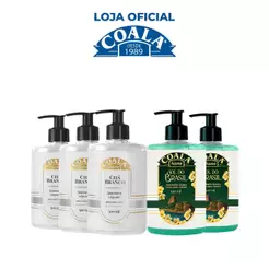 Kit 5 Unidades Sabonete Líquido Coala Home - 2 Sol do Brasil + 3 Chá Branco