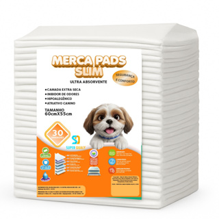 Tapete Higienico Merca Pads Slim 60x55 Cm Alta Absorção 30 Unidades - Super Qualy em Oferta na Shopee