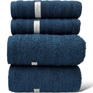 Jogo de Toalhas Premium 4 Peças 100%Algodão LUXO 2 Banho e 2 Rosto Alta Qualidade LOFT 600gr