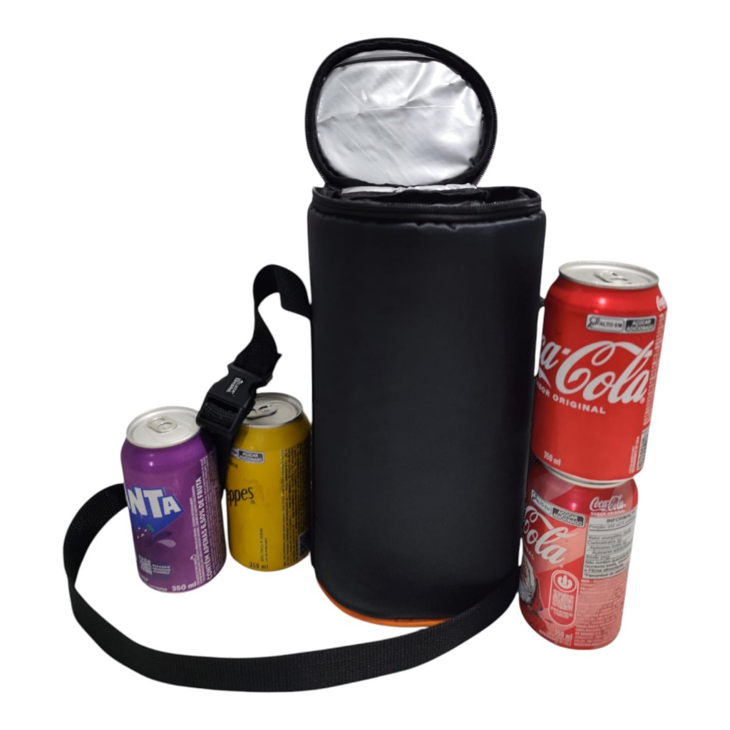 Bolsa térmica cooler térmico para 4 latas de 350 ml Praia Piscina Camping